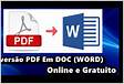 Converta PDF em Word gratuitamente online Adobe Acroba